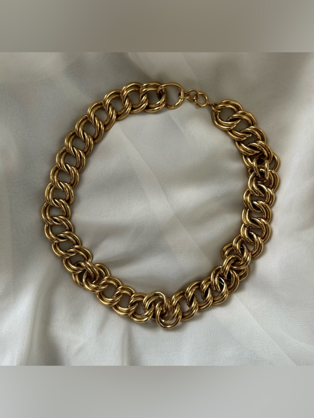 Vintage Gold Chunky Link Necklace | Bold Classic Chain